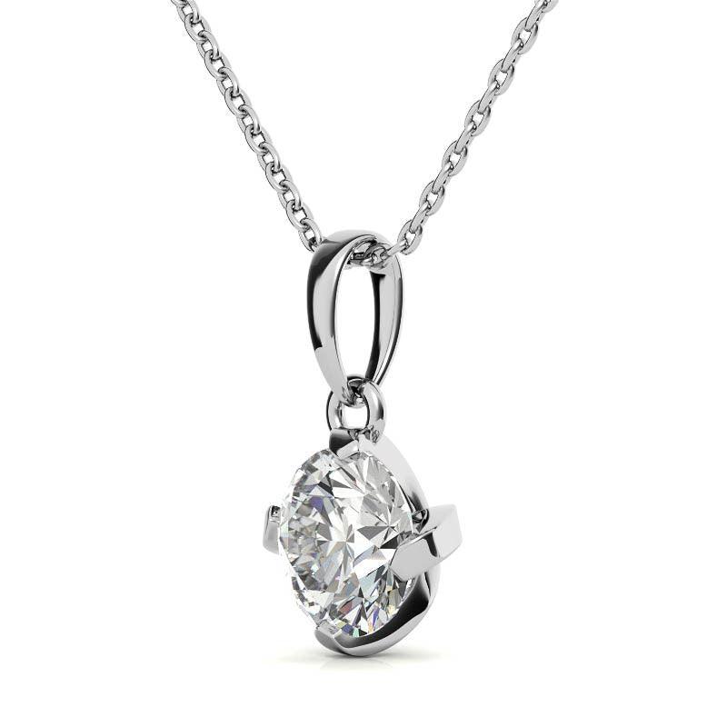 Buy 18k Rose Gold Halo Diamond Pendant Necklace: Token Of Affection Online  | Madanji Meghraj