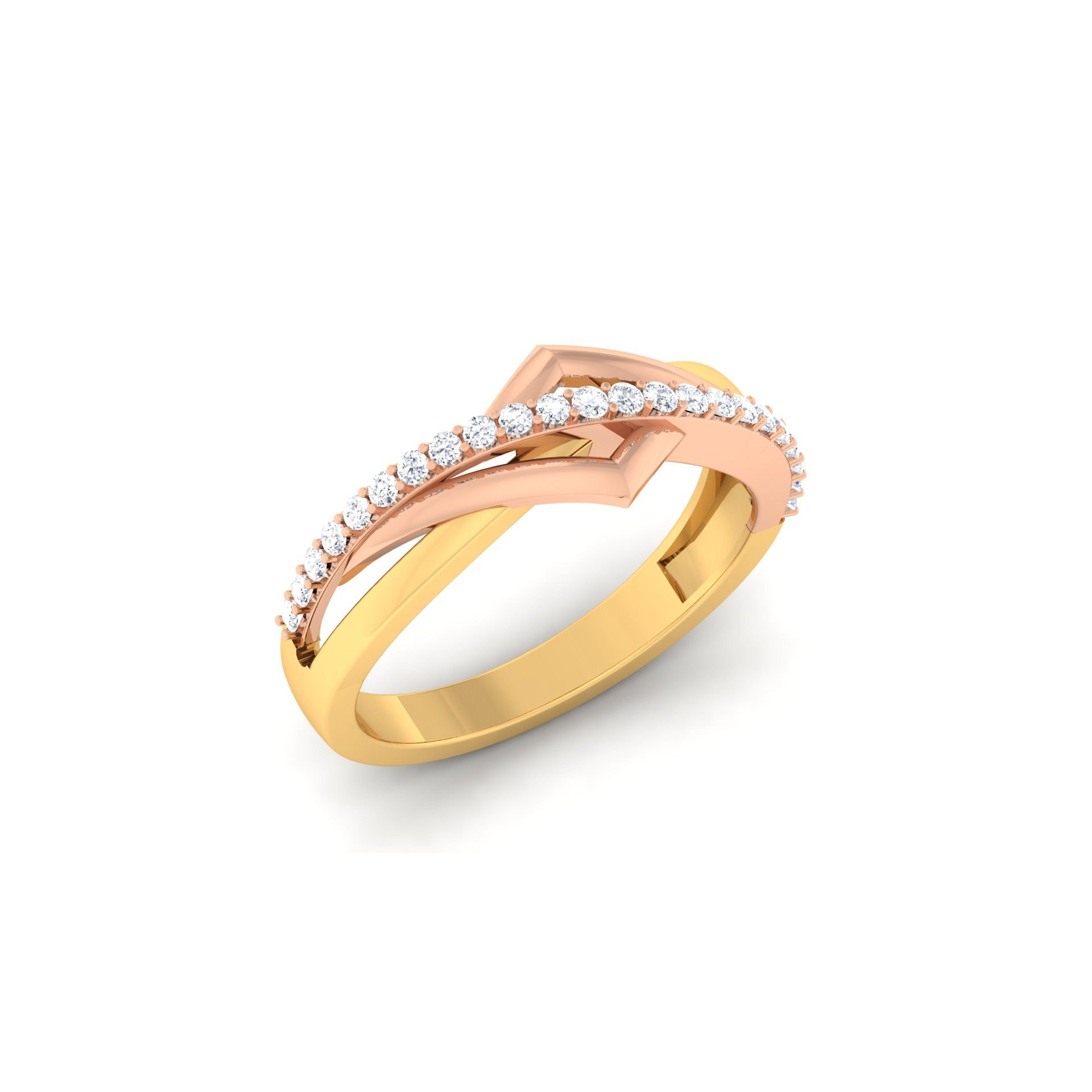 Ornate Jewels' 6-Stone American Diamond Ring for Women